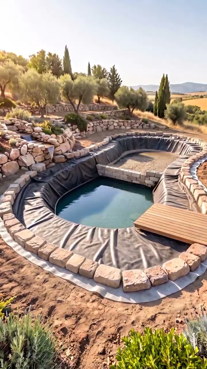 Eco pool chalet